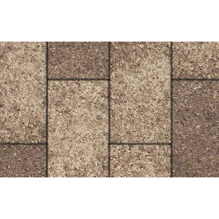 Плитка тротуарная Прямоугольник (Ла-Линия) Б.5.П.8 Листопад гладкий xаски 600x300x80 мм